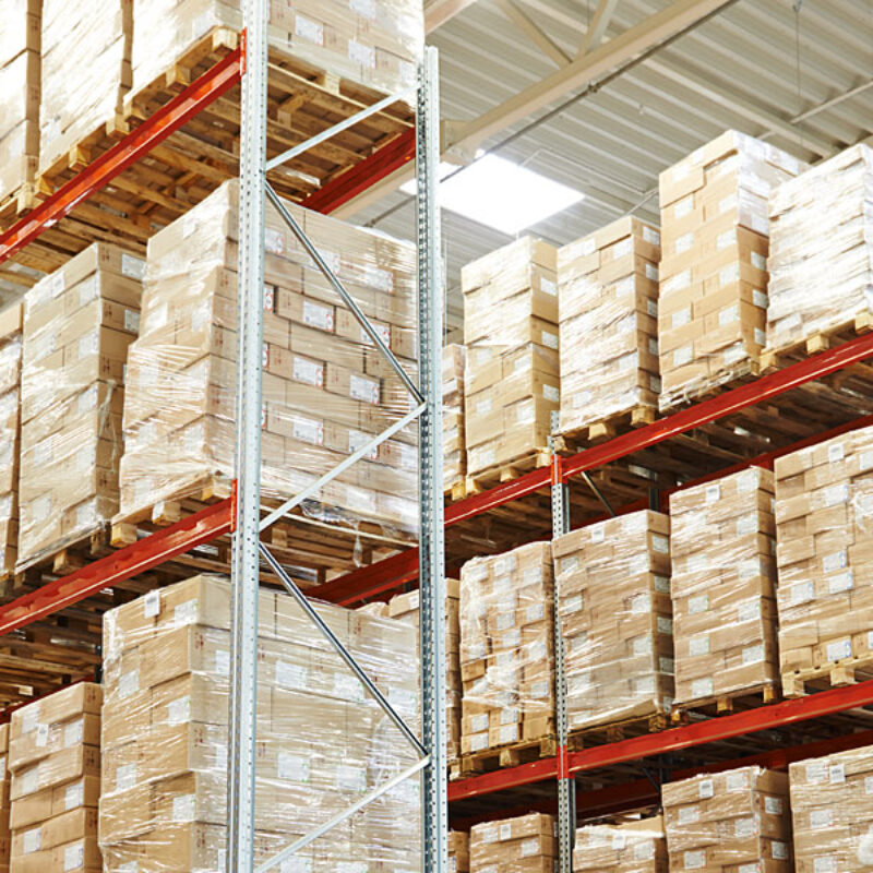 Interior,Of,Modern,Warehouse.,Rows,Of,Shelves,With,Boxes